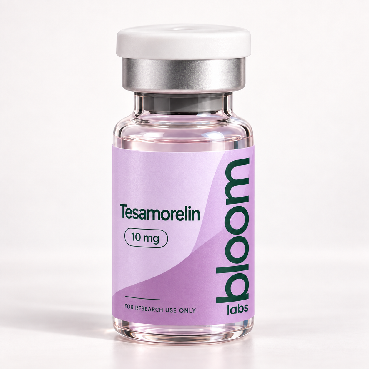 Bloom Labs Tesamorelin packaging illustration
